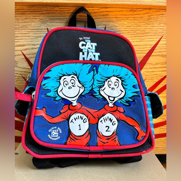 Vintage 2003 The Cat in the Ha Movie: Thing 1 & Thing 2 Mini Backpack - Picture 3 of 14